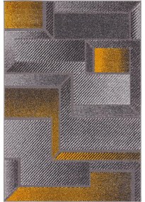 Tappeto giallo ocra e grigio 160x230 cm Meteo - FD