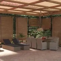 Set da Pranzo da Giardino 11 pz in Polyrattan Marrone 3059468