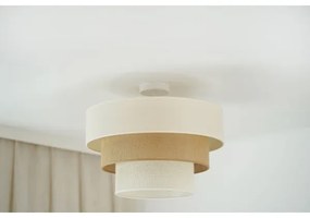 Brilagi Plafoniera DENVER LUNETA 1xE27/15W/230V Ø45 beige/marrone/crema