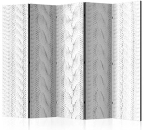 Paravento  White Knit II [Room Dividers]  Colore Bianco, Dimensioni e Misure 225x172