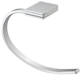 Porta asciugamani da parete ad anello in acciaio cromato Futura