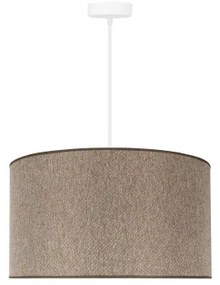 Duolla - Lampadario a sospensione con filo ROLLER ECO RECYCLING 1xE27/15W/230V diametro 45 cm marrone