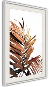 Poster  Copper Palm  Cornice Quadri Cornice d'oro con passe-partout, Larghezza x Altezza Home decor 20x30