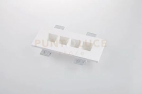 Incasso hive bianco 4xgu10 mini 27x12x4,5cm inc-hive-rt4