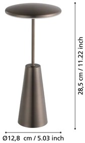 Eglo 900924 - Lampada LED dimmerabile da esterno PICCOLA 2,8W/5V 5200mAh IP54 beige