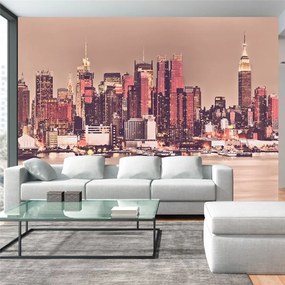 Fotomurale  NY  Midtown Manhattan Skyline  Colore Giallo, Dimensioni e Misure 100x70