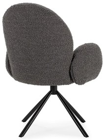 Poltrona grigio scuro Dario - Marckeric