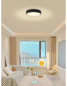 Immax NEO 07201L-Plafoniera LED dimmerabile RONDATE 28W/230V nero Tuya+RC