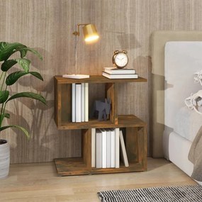 Comodino Rovere Fumo 50x30x51,5 Cm İn Legno Multistrato /