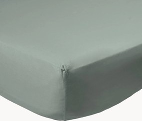 Lenzuolo con angoli boxspring in cotone percalle Sage