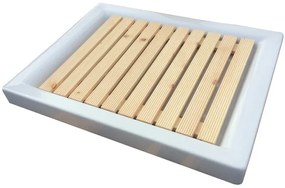 Pedana Doccia Antiscivolo 55x68 in Legno Ideale per Piatto Doccia 70x90