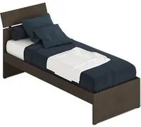 Letto singolo Fango frassinato per cameretta cm 200x85xh98