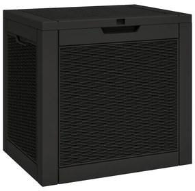 Contenitore giardino nero 55,5x43x53 cm polipropilene