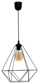 Lampada a sospensione BASKET 1xE27/60W/230V nero