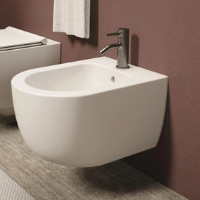 Bidet Sospeso Alice Ceramica "Unica 55" Bianco Lucido