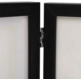 Cornici Portafoto a Libro Nere 22x15cm +2x(10x15)cm