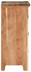 Credenza 55x33x75 cm in legno massello di acacia