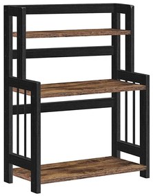 Scaffale a ripiani per cucina MARGE, nero