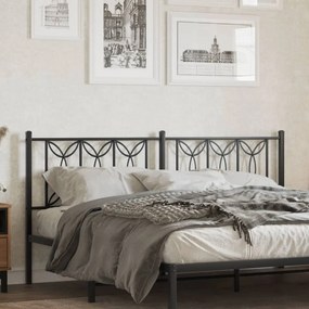 Testiera İn Metallo Nero 180 Cm /
