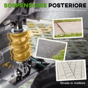Moto Elettrica per Bambini con Rotelle e Indicatore di Carica Verde...
