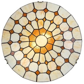 Brilagi - Plafoniera in stile Tiffany con vetri colorati DORAN 2xE27/60W/230V