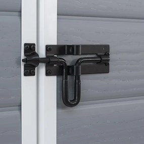 Casetta Da Giardino In Resina 185,8x236,8x227H Cm Manor 6x8 Grigio Keter Con Finestra