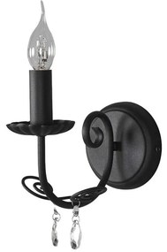 Lindby - Sophina Applique da Parete Black/Clear Lindby