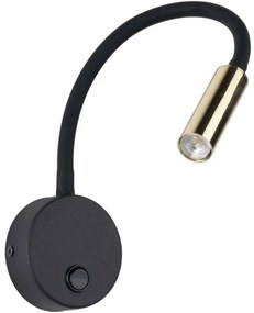 Applique LAGOS 1xG9/3W/230V nero/oro