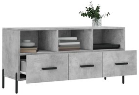 Mobile porta tv grigio cemento 102x36x50 cm legno multistrato