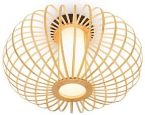 Briloner 3759011 - Plafoniera 1xE27/10W/230V diametro 40 cm bambù