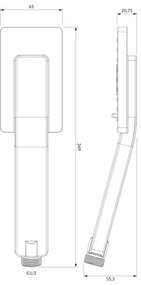 OMNIRES JIMJIM-RCR - Doccetta manuale JIMJIM cromo lucido