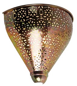 Lampada da parete orientale color rame con motivo - Muraf