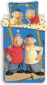 Set copripiumino e federa da bambini in cotone per letto singolo 140x200 cm Pat a Mat – Jerry Fabrics