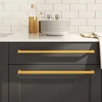 Maniglie per Mobili 5pz Oro 480mm in Acciaio Inox 155395