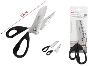 Forbici Cucina Smontabili Multifunzionali In Acciaio Inox Smontato come Due Coltelli Indipendenti 23cm