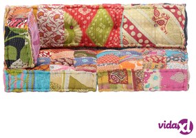 vidaXL Pouf in Tessuto Patchwork