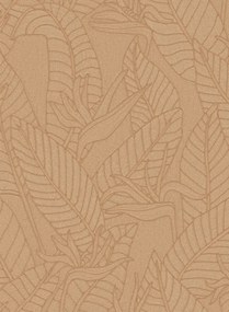Arte Carta da parati Strelitzia - Camel