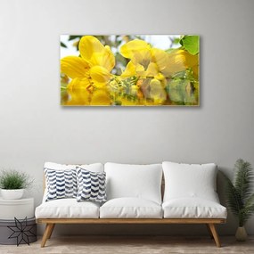 Quadro vetro Fiori Pianta naturale 100x50 cm