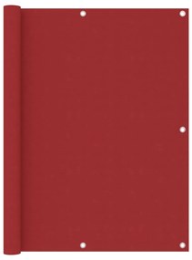 Paravento Balcone Rosso 120x600 Cm İn Tessuto Oxford /