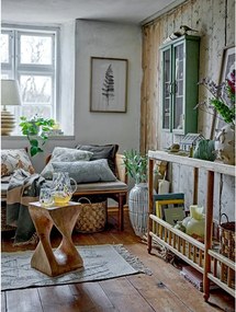 Vetrina verde in legno di abete 13,5x80 cm Hazem - Bloomingville