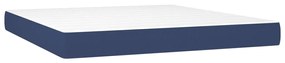 Giroletto a molle con materasso blu 180x200 cm in tessuto