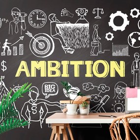 Carta da parati – Lavagna motivazionale - Ambition