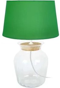 Tosel  Lampade d’ufficio Lampada da tavolo tondo sughero transparente e verde  Tosel