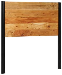 Testiera 100 Cm İn Legno Massello Di Acacia E Ferro /