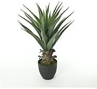 Aloe Artificiale con 27 Foglie Altezza 73 cm Verde