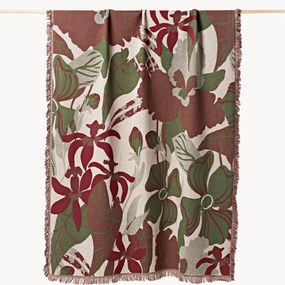 Coperta reversibile con frange Latisha