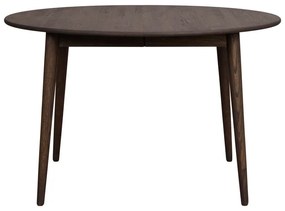 Tavolo da pranzo rotondo pieghevole in rovere marrone scuro ø 120 cm Tyler - Rowico