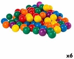 Palle Intex FUN BALLZ 100 Pezzi 6,5 x 6,5 x 6,5 cm (6 Unità)