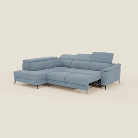 Arcos Divano angolare - piedini alti e poggiatesta reclinabili in microfibra impermeabile T11 carta da zucchero