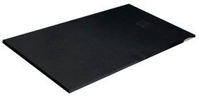 Piatto doccia in resina Strato nero L 180 x L 80 x H 3.2 cm opaco effetto pietra